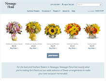 Tablet Screenshot of newaygoflowers.com